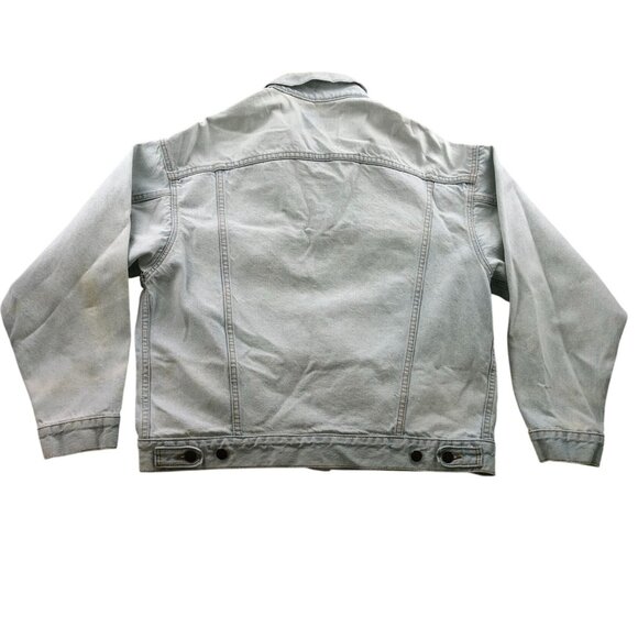 Levis Men's Jeans Jacket Large Vintage Made in the USA Light Wash - Picture 2 of 16